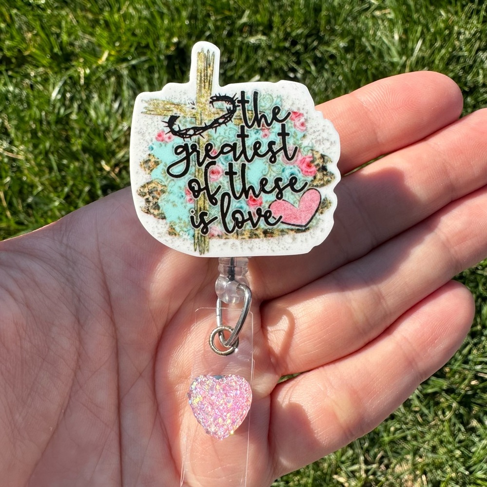 Bible Verse Christian Quote Nurse Retractable Badge Holder Christmas Gift